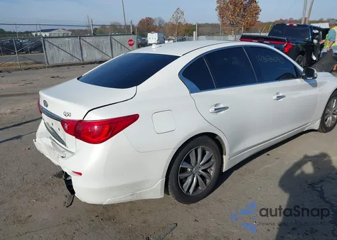 2014 Infiniti Q50 Premium from USA, damaged, VIN JN1BV7AR6EM690937